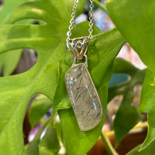 Load image into Gallery viewer, Sterling Silver Rutile Quartz Necklace