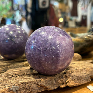 High grade Lepidolite sphere