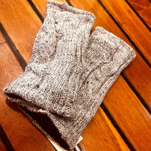 Load image into Gallery viewer, Knitted Fingerless Winter Gloves - Polar Fleece Lined!