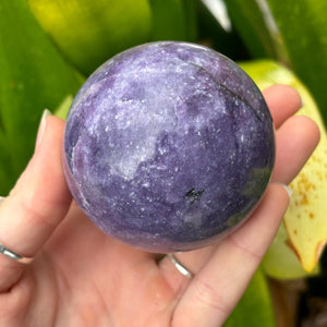 High grade Lepidolite sphere