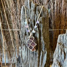 Load image into Gallery viewer, Handmade Agate Macrame Necklace~ Balance ~ Harmony