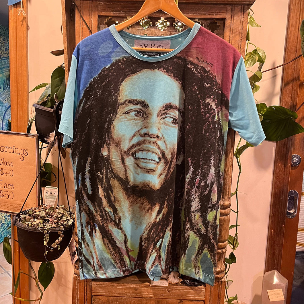Mirror Bob Marley T Shirt - Medium