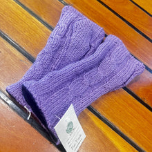 Load image into Gallery viewer, Knitted Fingerless Winter Gloves - Polar Fleece Lined!