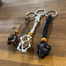Load image into Gallery viewer, Interchangeable Cotton Tumble Stone Keyring