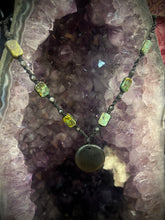 Load image into Gallery viewer, Handmade Shungite Macrame Necklace