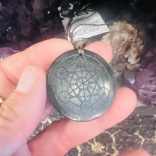 Load image into Gallery viewer, Handmade Shungite &amp; Bloodstone Macrame Necklace