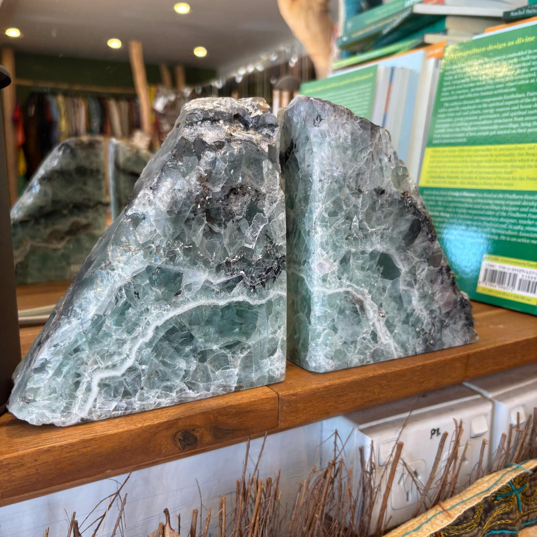 Fluorite Bookends ~ Clarity ~ Balance ~ Healing