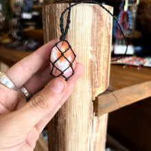 Load image into Gallery viewer, Handmade South African Agate Macrame Necklace