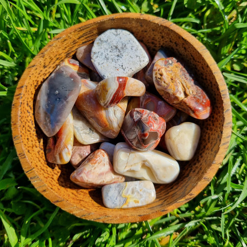 Red Crazy Lace Agate Tumble Stone