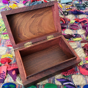 Pentagram Timber Brass Inlay Box