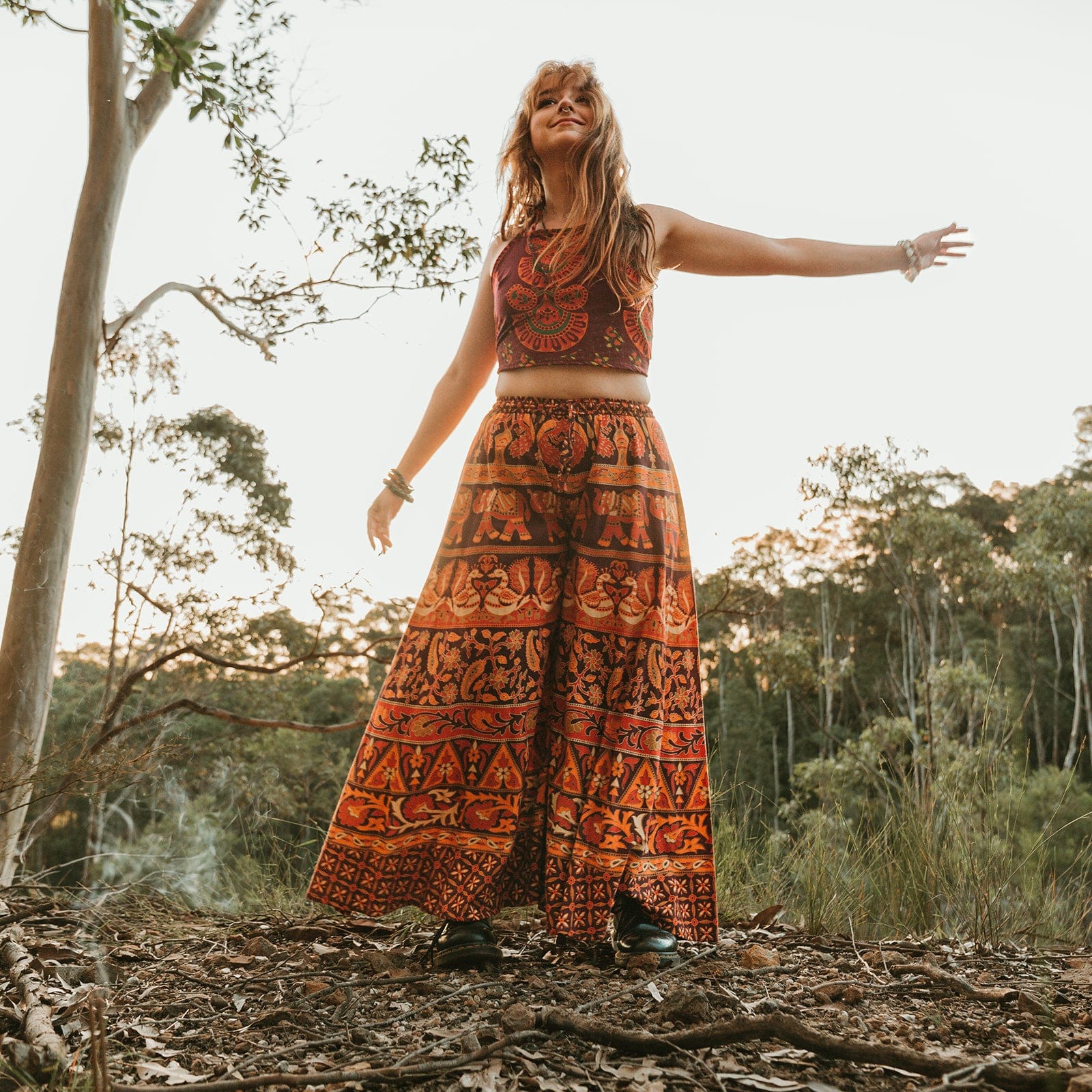100% Cotton Mandala Hippie Boho Flare Pants – Kiki The Hippie Shop