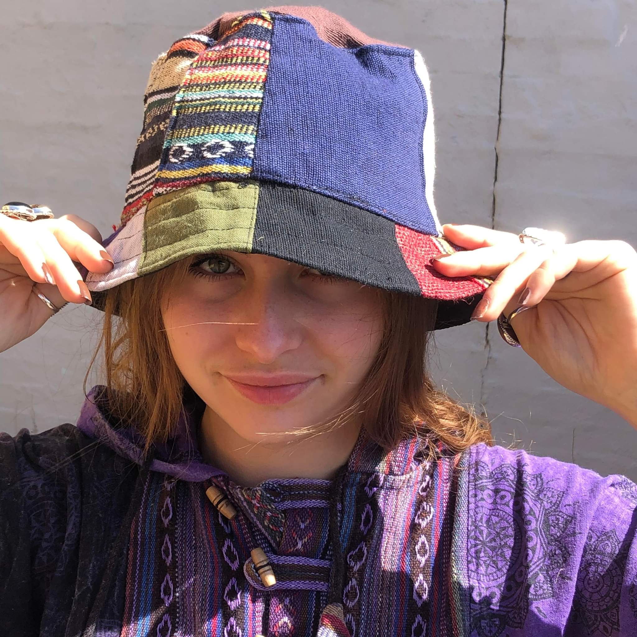 Hippie Patchwork Bucket Hat ~ Hemp & Cotton – Kiki The Hippie Shop