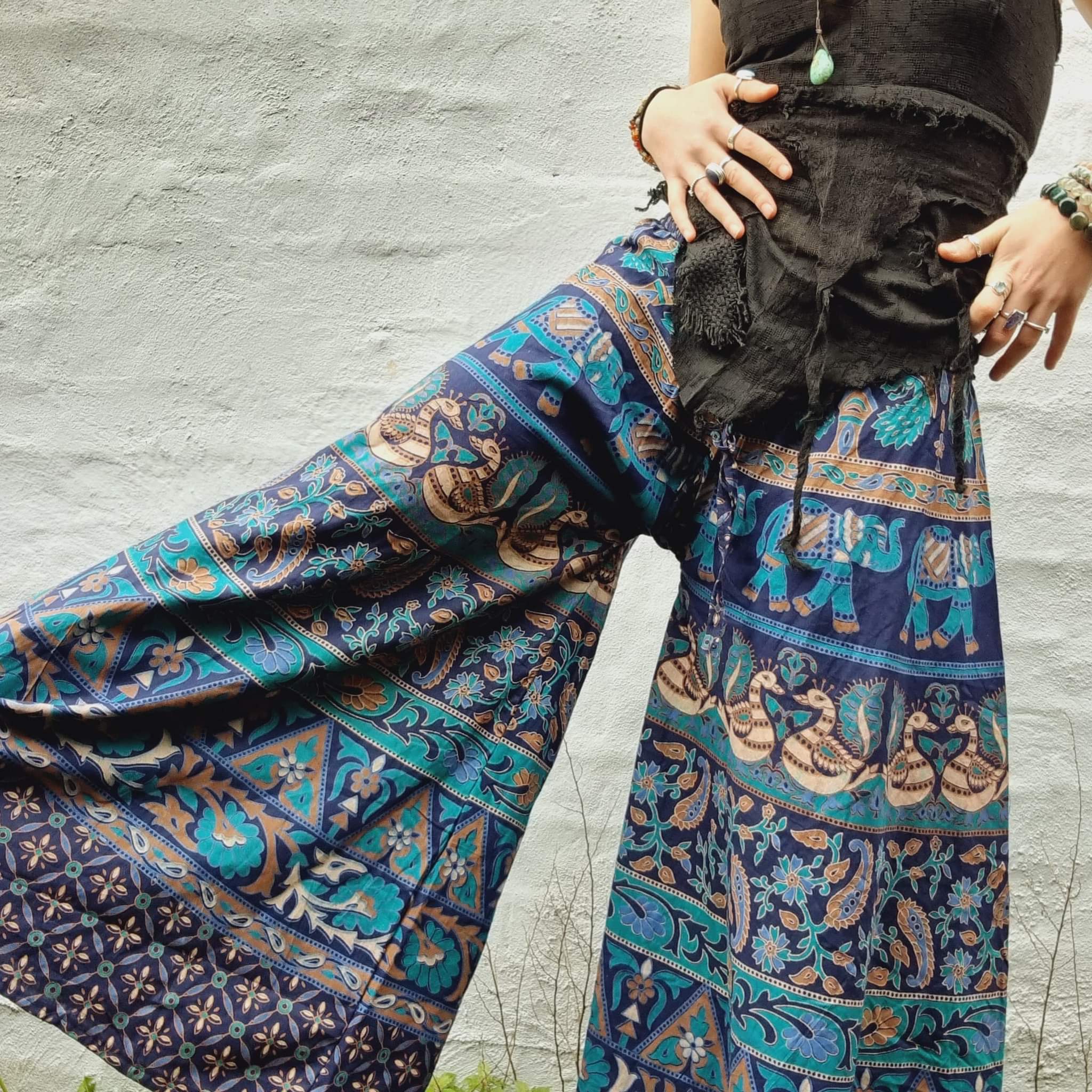 Boho Pants | Floral, Flare, Wide Leg | Plus Size | You + All