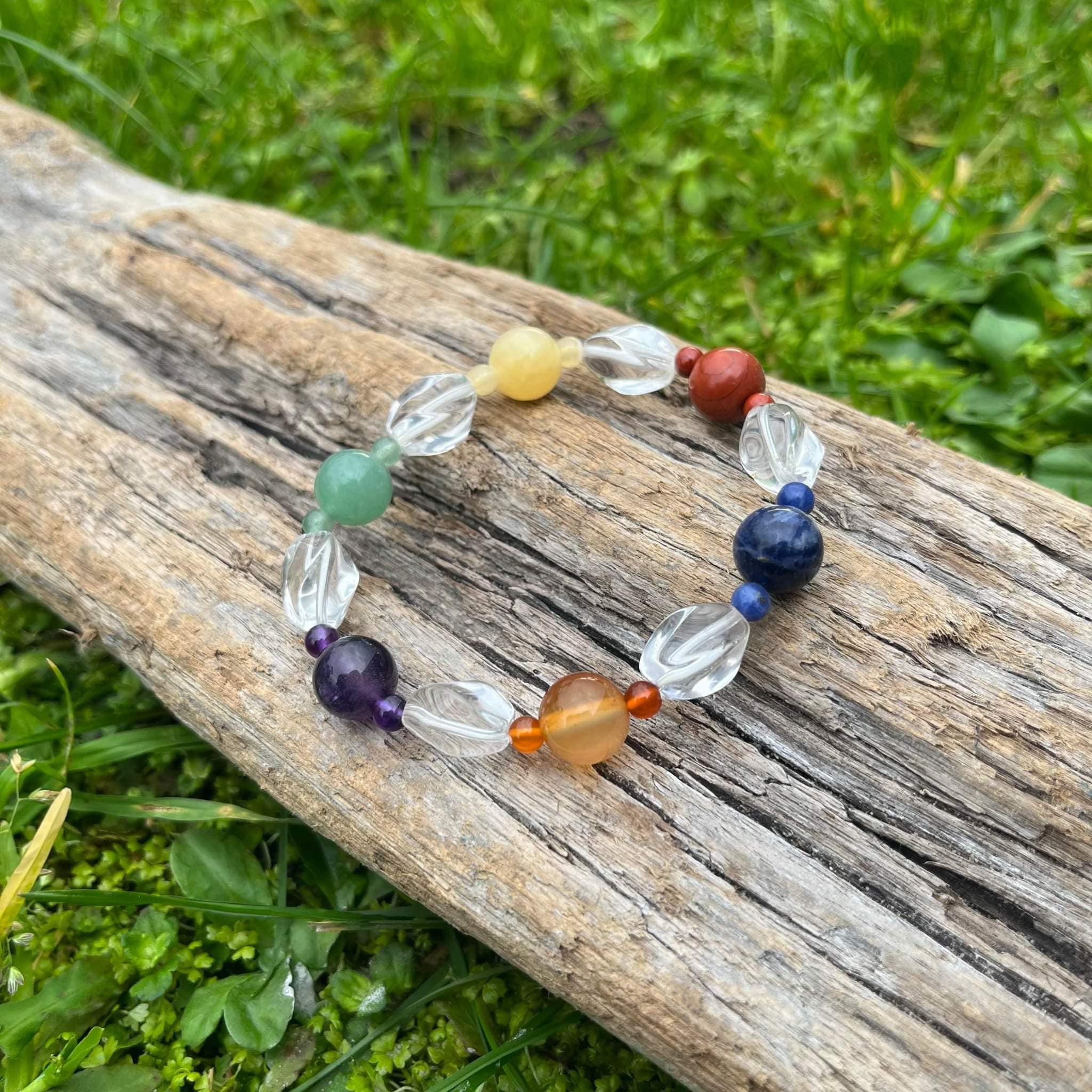 Tumbled shop stone bracelet