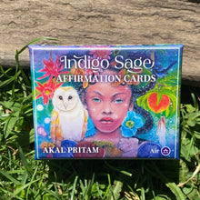 Load image into Gallery viewer, Indigo Sage ~ Affirmation Cards ~ by Akal Pritam
